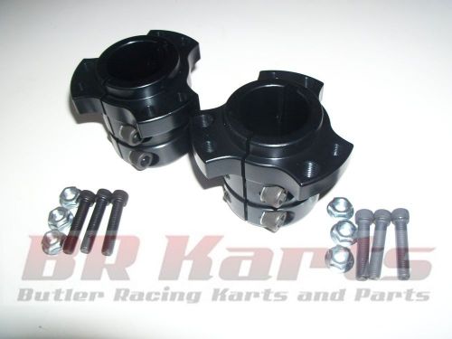 Set of 2 black double locking rear wheel hubs, 1.25&#034; racing go kart, bar stool