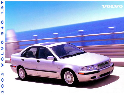 2002 volvo s40 1.9t sedan brochure -volvo s40 1.9 turbo sedan--volvo