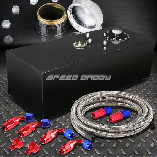 15 gallon top-feed coated fuel cell gas tank+cap+level sender+nylon line kit