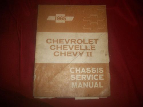 F 1965 chevrolet shop manual / 65 chevy manual  / chassis service manual