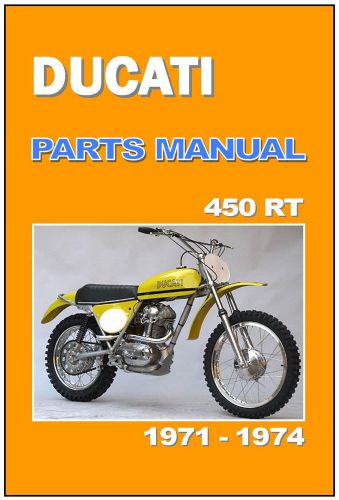 Ducati parts manual 450 rt 450rt rt450 1971 replacement spares catalog list