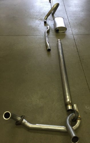 1965-1967 cadillac single exhaust system, 304 stainless with resonator