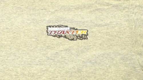 Bombardier mens size large grey traxter t-shirt atv