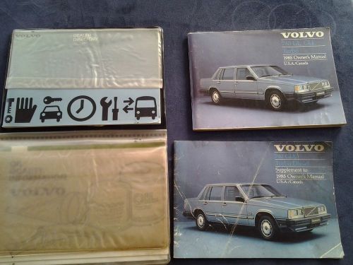 1985 volvo 740 owners manual