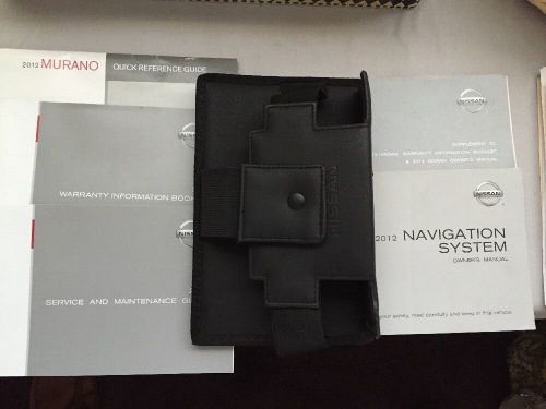 Reduced - 2012 nissan murano manual set service guide case holder oem