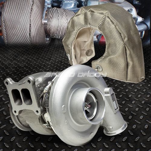 Hx55/hx55w t4 turbo charger for 04-11 l10 ism m11 dodge cummins+titanium blanket