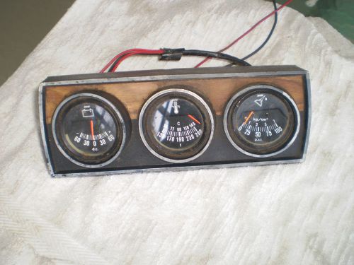 Package of 3 gauges and mount panel