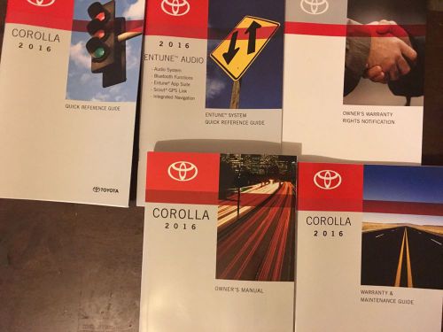 2016 toyota corolla owners manual