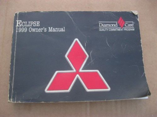 1999  mitsubishi eclipse owners manual  diamond care  book   free ship