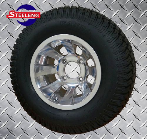 Golf cart 10&#034;x7&#039;&#039; silver bullet wheels and 20&#034; street/turf tires (set of 4)