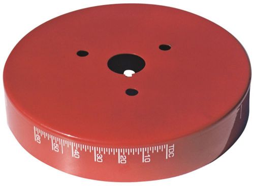 6-34 harmonic balancer cover. chevy sb red.