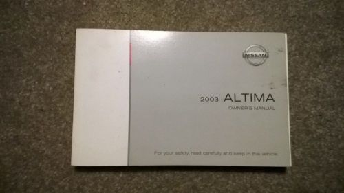 03 nissan altima owners manual