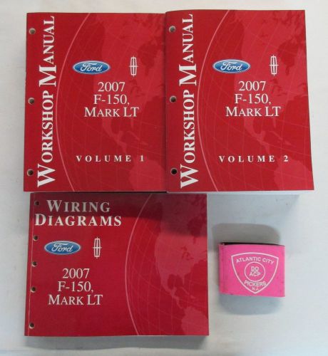 2007 ford f-150 mark lt service shop repair manual set