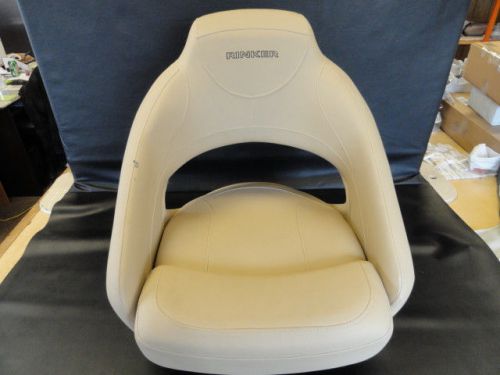 Rinker oem deluxe butterscotch vinyl bolster / bucket / drivers chair boat