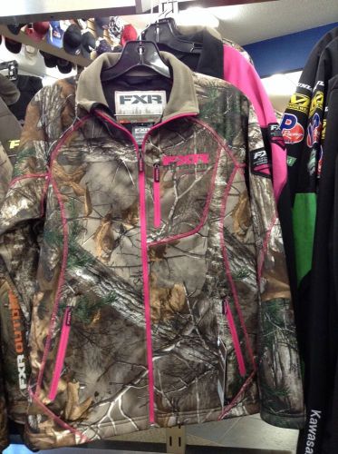 Fxr womans elevation jacket camo pink sz 8 real tree realtree snocross nwt sled