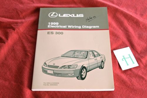 1999 lexus es 300 electrical wiring diagram oem shop manual es300 lexus