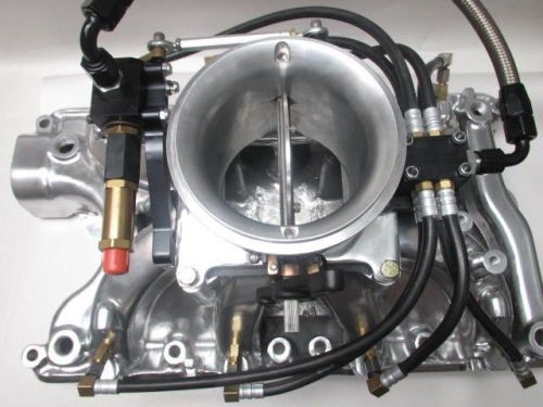 Ford  9.5&#034;   351w  enderle 4&#034; single throttle body * toilet *  powder coated