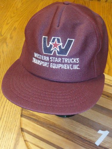 Western star trucks transport equipment hat snapback made in the usa