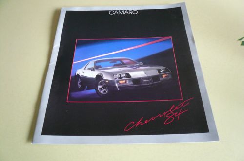 1984 chevrolet camaro sales brochure