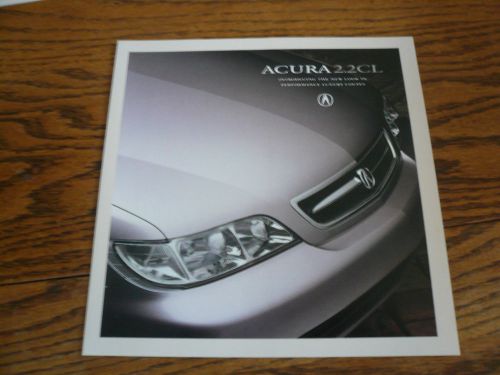 1997 acura 2.2cl sales brochure request with post card