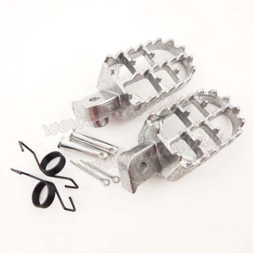 Aluminum foot pegs rest footpegs fit yamaha tw200 pw50 pw80 pit dirt motor bike