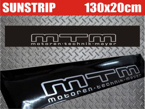 Mtm sunstrip vinyl decal stickers windshield eyebrow 8&#034; x 51&#034; 20x130cm