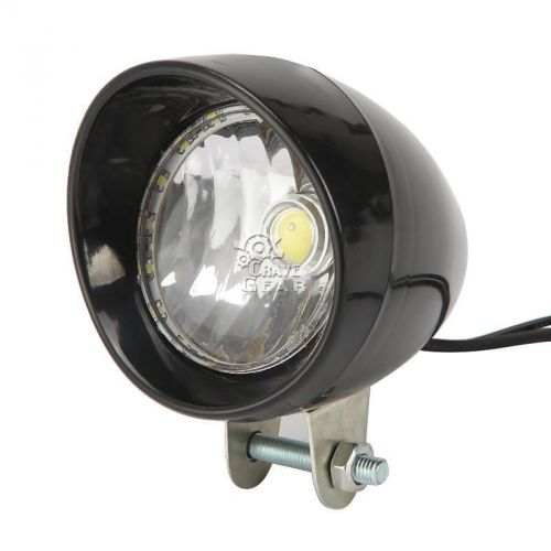 Black motorcycle spotlight for honda suzuki yamaha harley davidson cruisers