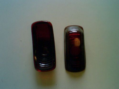 Nos 1941 plymouth tail light lens glass pair, mopar