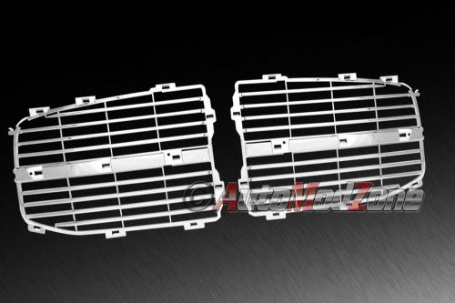 06-08 dodge ram chrome front bumper grille inner grid oe replacement insert set