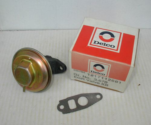 Brand new 92-94 pontiac sunbird 2000 2.0 122 l4 nos gm delco 17112681 egr valve