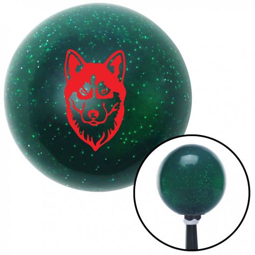 Red husky green metal flake shift knob with 16mm x 1.5 insertaftermarket