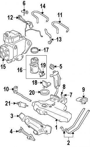 Volkswagen 1j0127401a genuine oem fuel filter