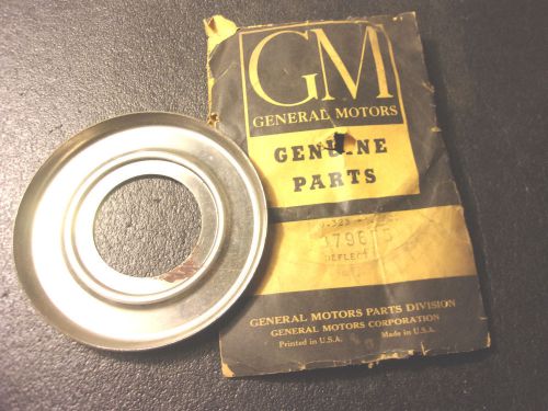 1942-1950 chevy oil deflector nos 379655 steel in original gm package     -ch680