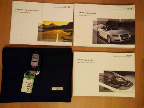 2010 audi s5 cabriolet owners manual navigation manual case  + key #394