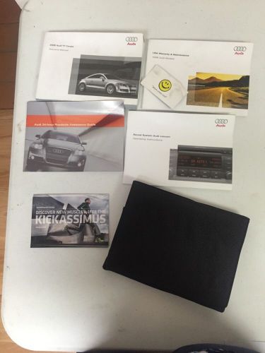 2008 audi tt coupe owners manual with case