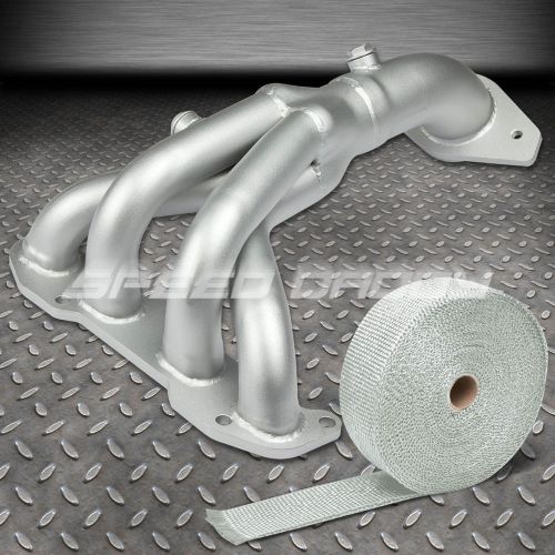 For 2002-2006 nissan sentra ser stainless ceramic exhaust header+white heat wrap