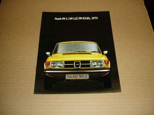 1973 saab 99 l le ems sales brochure dealer catalog literature