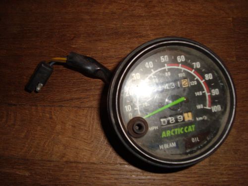 Arctic cat 3 1/2&#034; speedometer gauge 1431 miles jag 0620-066 ext zr puma 1991-96