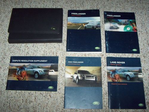 2005 land rover freelander owner owner&#039;s manual user guide se se3 2.5l v6 4x4