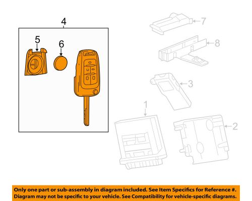 Buick gm oem 12-15 verano keyless entry-transmitter 13504204