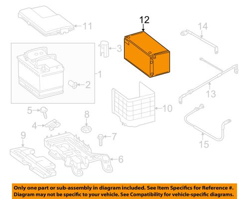 Vw volkswagen oem 02-14 jetta 2.0l-l4-battery box 1k0915418j