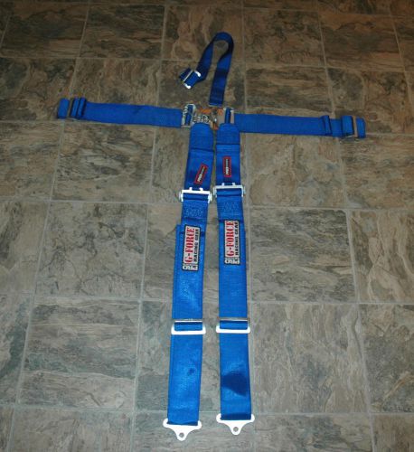 Out of date g-force blue pro series 5 point shoulder harness racing seat belts