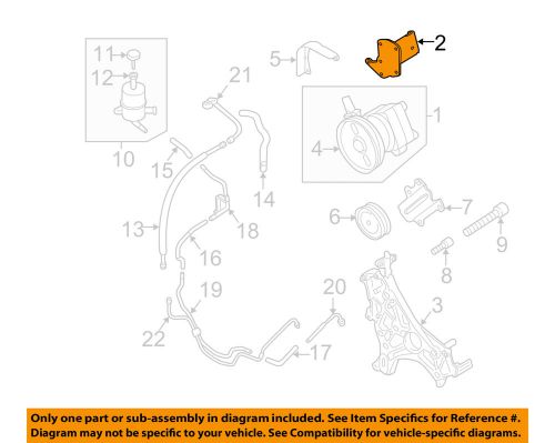 Mitsubishi oem pump hoses-steering-power steering pump support bracket mr418627