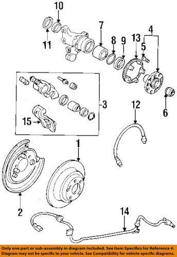 Subaru oem 95-99 legacy rear brake-flex hose x2651aa030