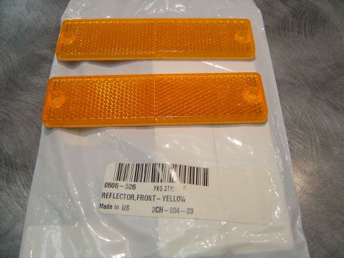 Arctic cat reflectors amber yellow 0606-526 snowmobile atv utv new pair 2