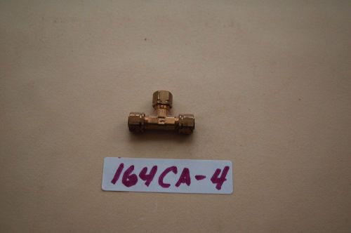 Parker brass  union tee 1/4&#034; compression #164ca-4