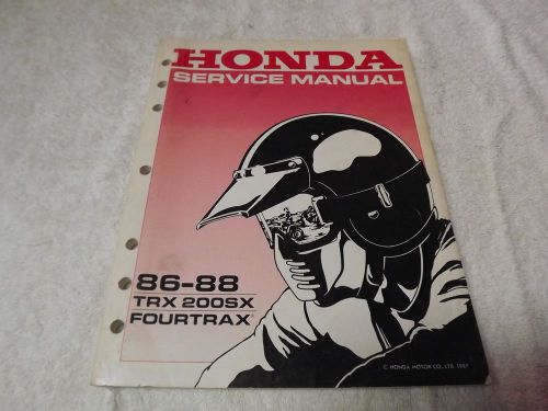 Honda 86-88 trx 200sx four trax service manual