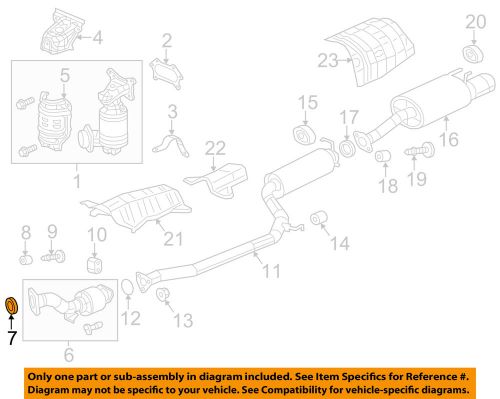 Honda oem exhaust-converter &amp; pipe gasket 18229tr7a01