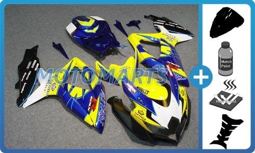 Bundle for suzuki gsxr 600 750 08 09 k8 injection body kit fairing windscreen ao