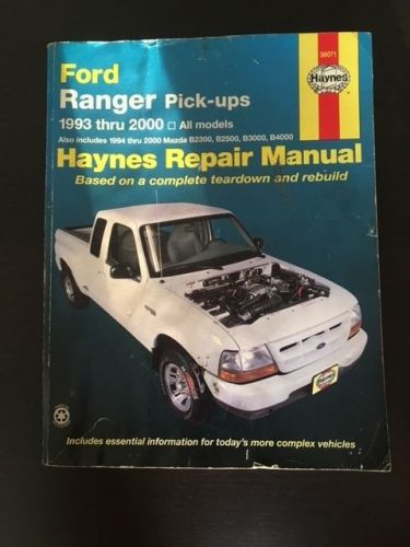 1993 - 2000 ford ranger haynes repair manual